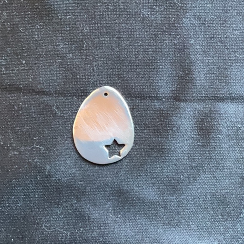Sterling silver star pendant vintage 1971